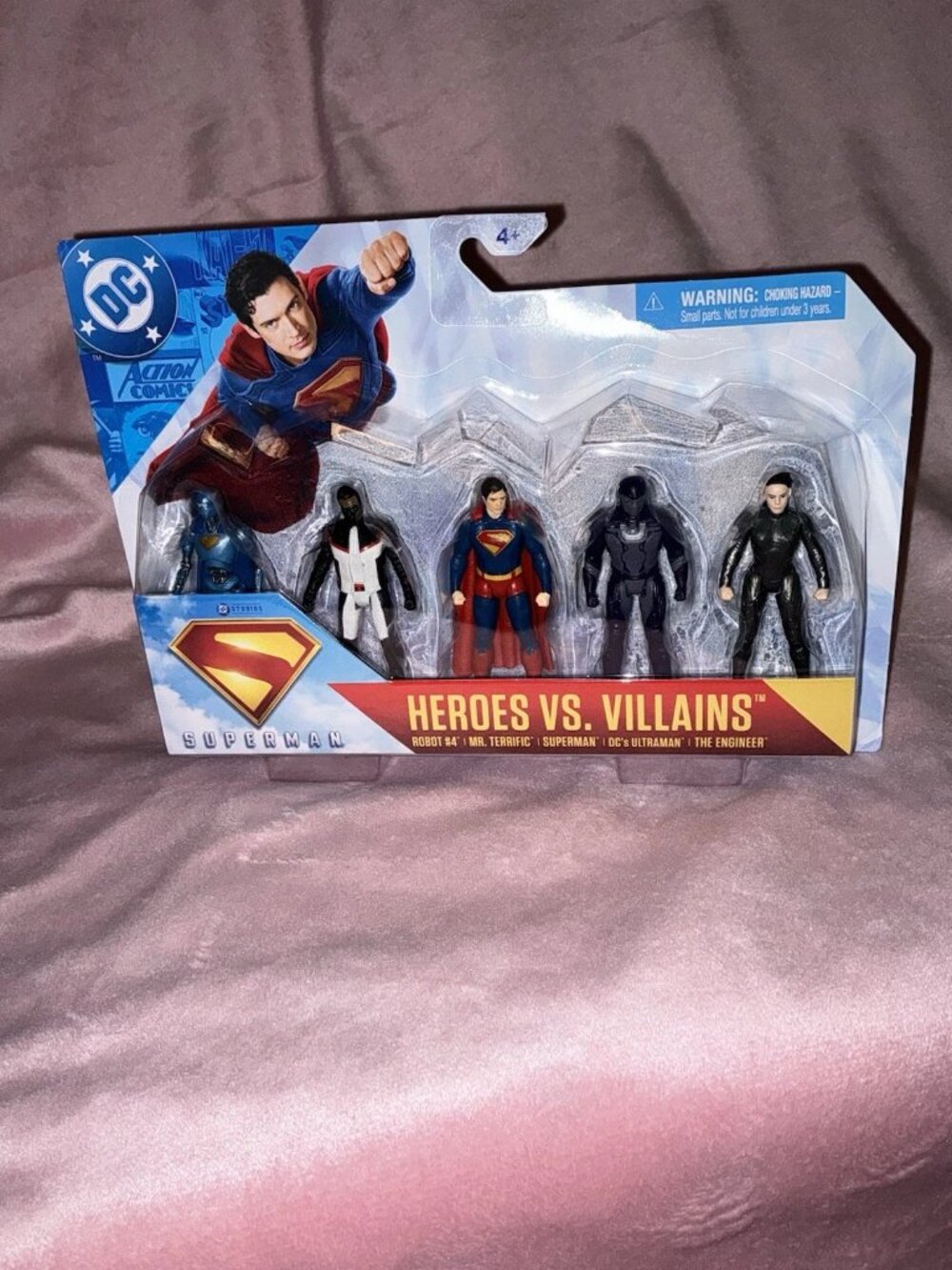 Spin Master DC SUPERMAN Movie Heroes VS Villains 3’ Action Figures Set Of 5 NEW